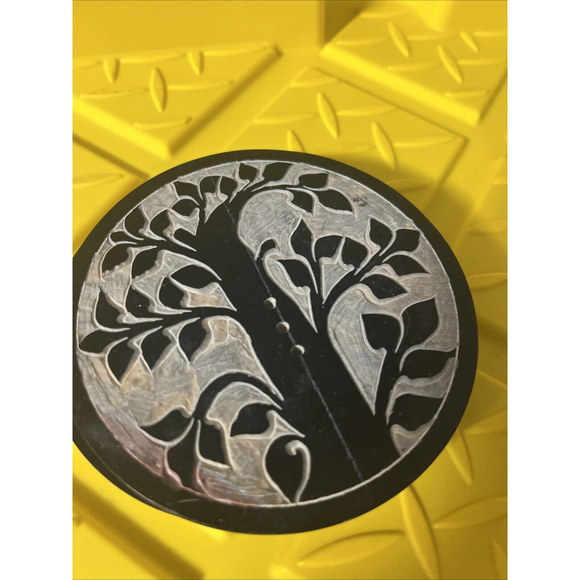NWT Tree of Life Incense Burner Organic Goodness Black Ash Catcher - Picture 1 of 4